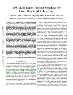 EPS-MoE: Expert Pipeline Scheduler for Cost-Efficient MoE Inference