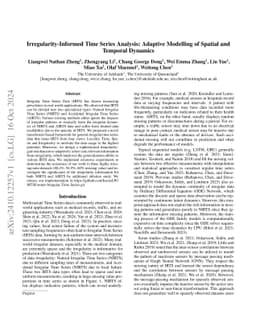 Irregularity-Informed Time Series Analysis: Adaptive Modelling of
  Spatial and Temporal Dynamics