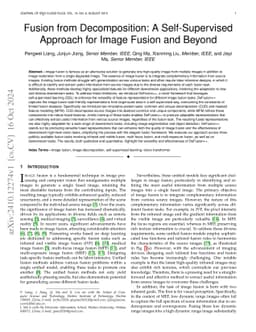 Fusion from Decomposition: A Self-Supervised Approach for Image Fusion
  and Beyond