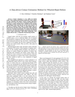 A Data-driven Contact Estimation Method for Wheeled-Biped Robots