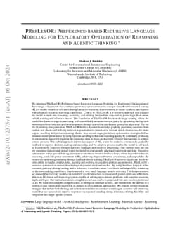 PRefLexOR: Preference-based Recursive Language Modeling for Exploratory
  Optimization of Reasoning and Agentic Thinking