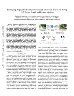 Leveraging Augmented Reality for Improved Situational Awareness During
  UAV-Driven Search and Rescue Missions