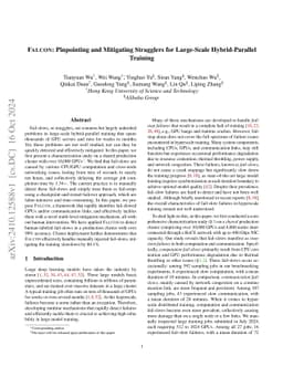 FALCON: Pinpointing and Mitigating Stragglers for Large-Scale
  Hybrid-Parallel Training