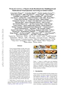 WorldCuisines: A Massive-Scale Benchmark for Multilingual and Multicultural Visual Question Answering on Global Cuisines
