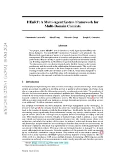 HEnRY: A Multi-Agent System Framework for Multi-Domain Contexts