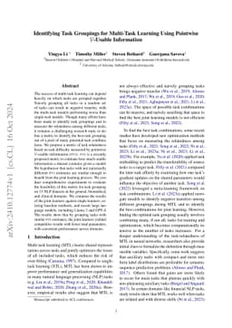 Identifying Task Groupings for Multi-Task Learning Using Pointwise
  V-Usable Information