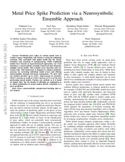 Metal Price Spike Prediction via a Neurosymbolic Ensemble Approach