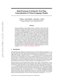 Dual Prototype Evolving for Test-Time Generalization of Vision-Language
  Models