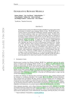 Generative Reward Models