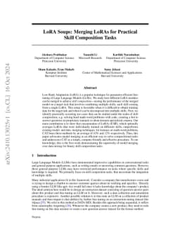 LoRA Soups: Merging LoRAs for Practical Skill Composition Tasks