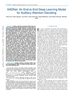 AADNet: An End-to-End Deep Learning Model for Auditory Attention
  Decoding