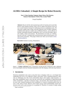 ALOHA Unleashed: A Simple Recipe for Robot Dexterity