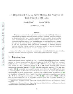 L1-Regularized ICA: A Novel Method for Analysis of Task-related fMRI
  Data