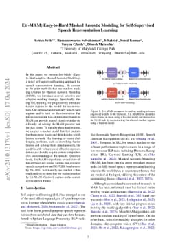 EH-MAM: Easy-to-Hard Masked Acoustic Modeling for Self-Supervised Speech
  Representation Learning