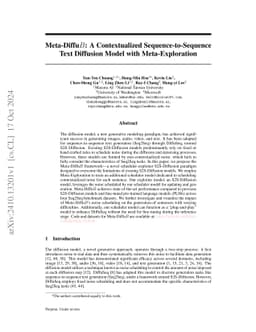 Meta-DiffuB: A Contextualized Sequence-to-Sequence Text Diffusion Model
  with Meta-Exploration
