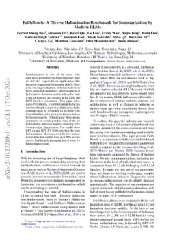 FaithBench: A Diverse Hallucination Benchmark for Summarization by
  Modern LLMs
