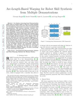 Arc-Length-Based Warping for Robot Skill Synthesis from Multiple Demonstrations