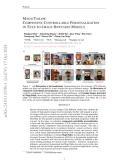 MagicTailor: Component-Controllable Personalization in Text-to-Image
  Diffusion Models