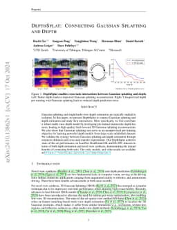 DepthSplat: Connecting Gaussian Splatting and Depth