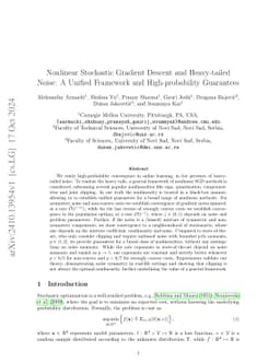 Nonlinear Stochastic Gradient Descent and Heavy-tailed Noise: A Unified Framework and High-probability Guarantees