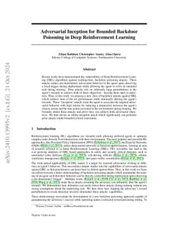 Adversarial Inception for Bounded Backdoor Poisoning in Deep
  Reinforcement Learning