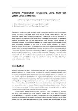 Extreme Precipitation Nowcasting using Multi-Task Latent Diffusion Models