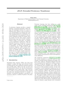 xPerT: Extended Persistence Transformer