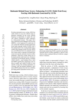 Rationale Behind Essay Scores: Enhancing S-LLM's Multi-Trait Essay Scoring with Rationale Generated by LLMs