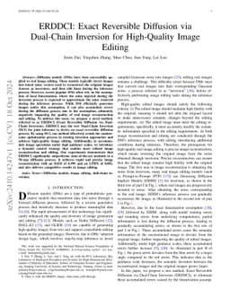 ERDDCI: Exact Reversible Diffusion via Dual-Chain Inversion for
  High-Quality Image Editing
