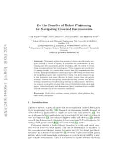 On the Benefits of Robot Platooning for Navigating Crowded Environments