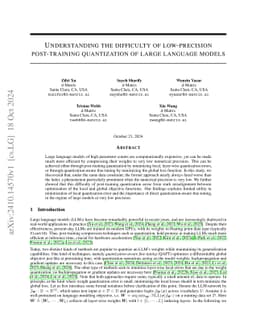 Understanding the Difficulty of Low-Precision Post-Training Quantization for LLMs