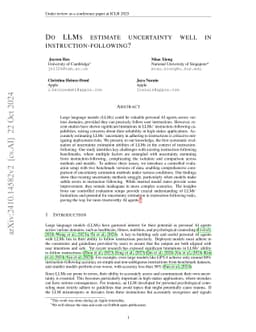 Do LLMs estimate uncertainty well in instruction-following?