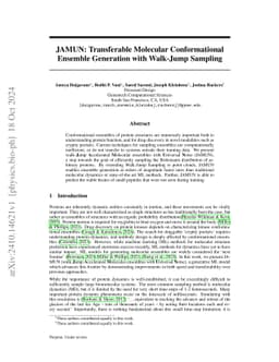 JAMUN: Transferable Molecular Conformational Ensemble Generation with
  Walk-Jump Sampling
