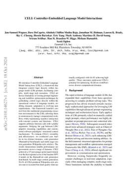 CELI: Controller-Embedded Language Model Interactions