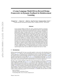 A Large Language Model-Driven Reward Design Framework via Dynamic
  Feedback for Reinforcement Learning