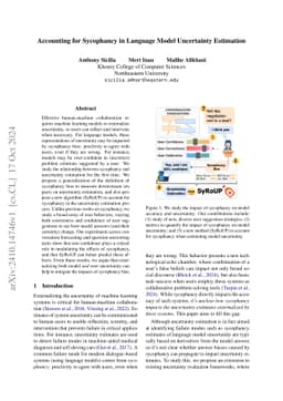 Accounting for Sycophancy in Language Model Uncertainty Estimation