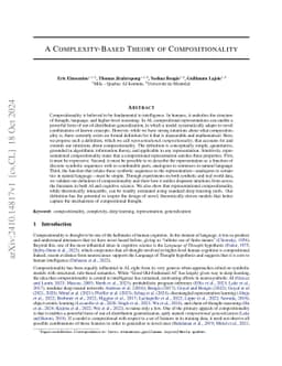 A Complexity-Based Theory of Compositionality