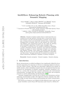 IntelliMove: Enhancing Robotic Planning with Semantic Mapping