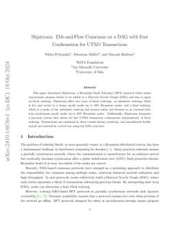 Slipstream: Ebb-and-Flow Consensus on a DAG with Fast Confirmation for
  UTXO Transactions
