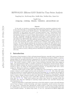 HiPPO-KAN: Efficient KAN Model for Time Series Analysis