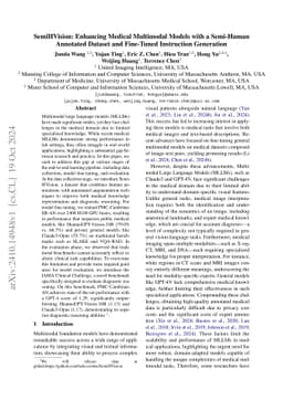 SemiHVision: Enhancing Medical Multimodal Models with a Semi-Human
  Annotated Dataset and Fine-Tuned Instruction Generation