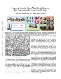 AugInsert: Learning Robust Visual-Force Policies via Data Augmentation
  for Object Assembly Tasks