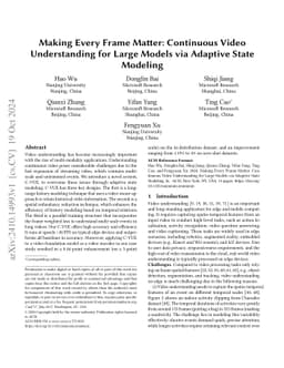 Making Every Frame Matter: Continuous Activity Recognition in Streaming Video via Adaptive Video Context Modeling
