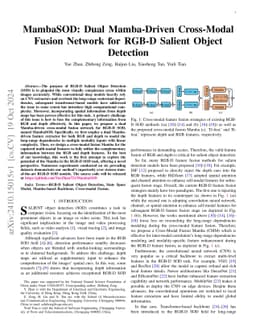 MambaSOD: Dual Mamba-Driven Cross-Modal Fusion Network for RGB-D Salient
  Object Detection