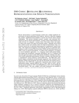 DM-Codec: Distilling Multimodal Representations for Speech Tokenization