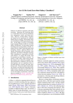 Are LLMs Good Zero-Shot Fallacy Classifiers?