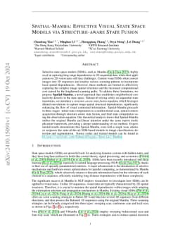Spatial-Mamba: Effective Visual State Space Models via Structure-aware State Fusion
