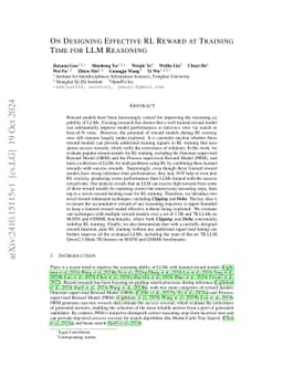 On Designing Effective RL Reward at Training Time for LLM Reasoning