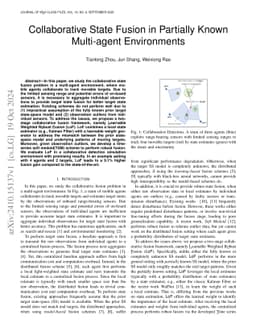 Collaborative State Fusion in Partially Known Multi-agent Environments
