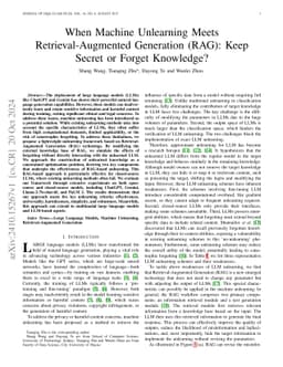 When Machine Unlearning Meets Retrieval-Augmented Generation (RAG): Keep
  Secret or Forget Knowledge?